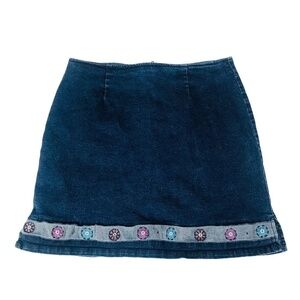 🥳HOST PICK🥳 Cute Denim Short Skirt With Embroidery